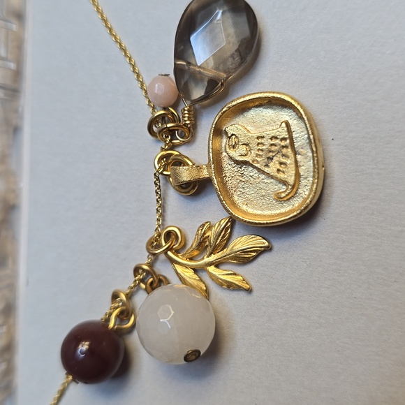 David Aubrey Chinese Dog Zodiac Charm Cluster Goldtone 16" Length - Picture 2 of 7